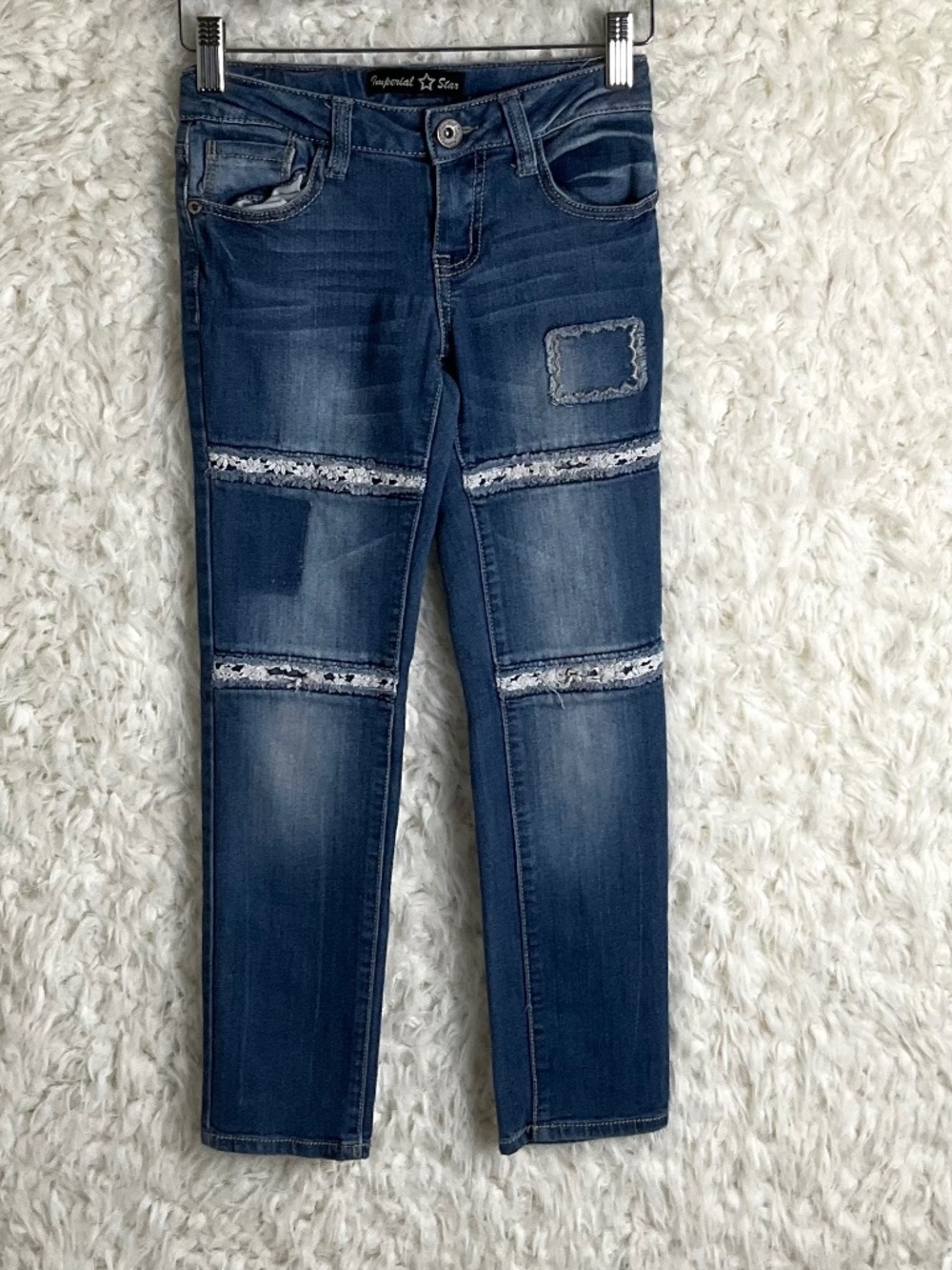 IMPERIAL STAR GIRL'S DENIM BLUE JEANS~SIZE 7!